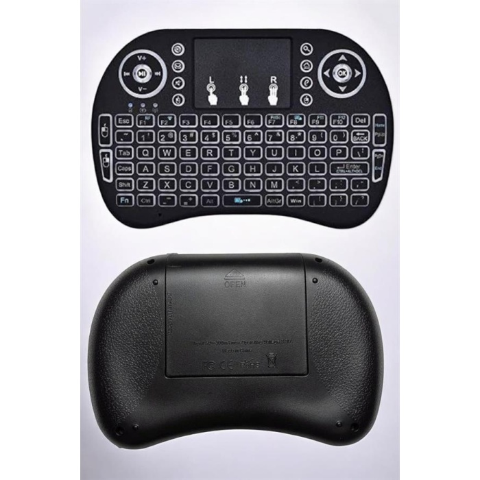 Işıklı Kablosuz Mini Q Klavye Tüm Cihazlara Uyumlu