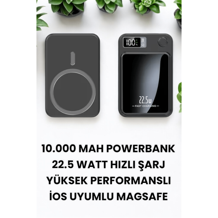 Pratik ve Taşınabilir 10.000 mAh Wireless Powerbank Hızlı Şarj Avantajı