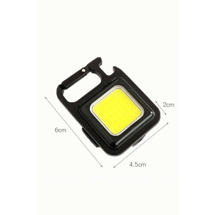 Kamp Çadır Lambası Şarjlı El Feneri Işıldak Anahtarlık Mini Mıknatıslı