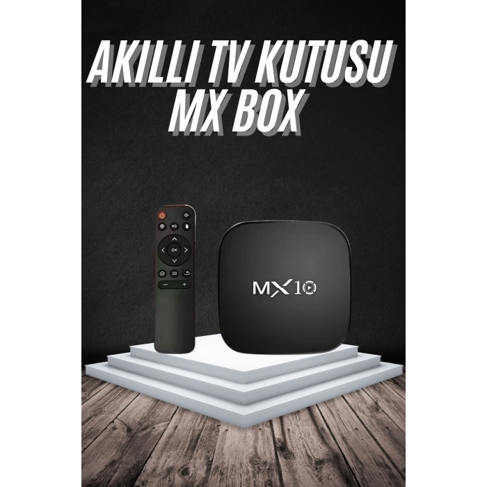 Akıllı TV kutusu Mx Box Android 7.1 TV kutusu 2.4G Wifi