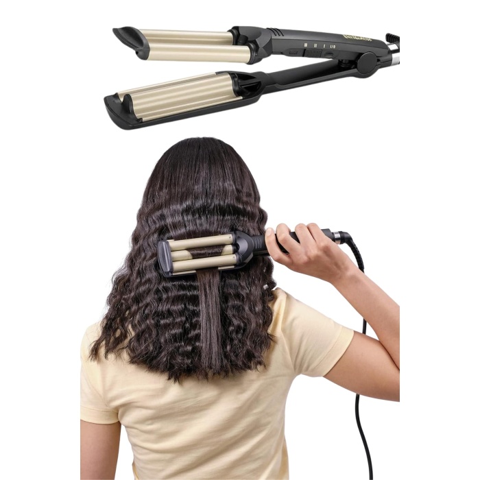 Saç Şekillendirici Wag Maşa Su Dalga Maşası Tüm Saç Tiplerine Uygun