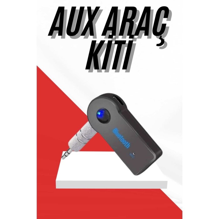 Tüm Cihazlara Uyumlu Bluetooth Aux Araç Kiti Siyah