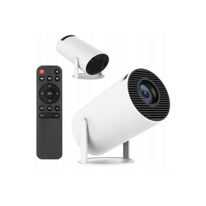 Sinema Projektörü Android HDMI USB WİFİ Ses Çıkışlı Ayaklı Projeksiyon Taşınabilir