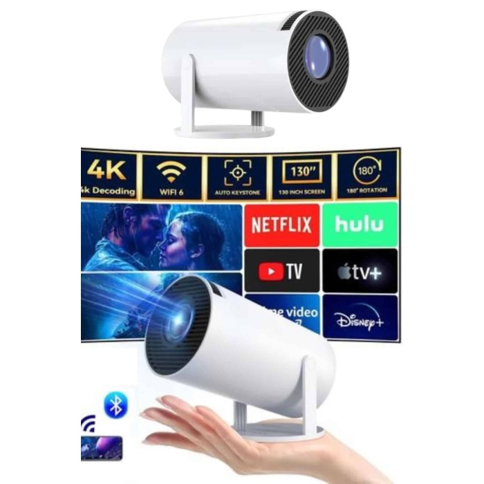 Taşınabilir Projeksiyon Ayaklı Projektör Android Uyumlu HDMI Girişli