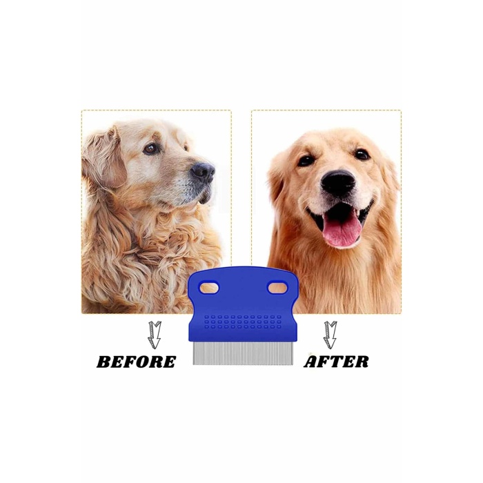 Evcil Hayvan Bit Tarağı Seti Paslanmaz Çelik Bıçaklı 4lü Set