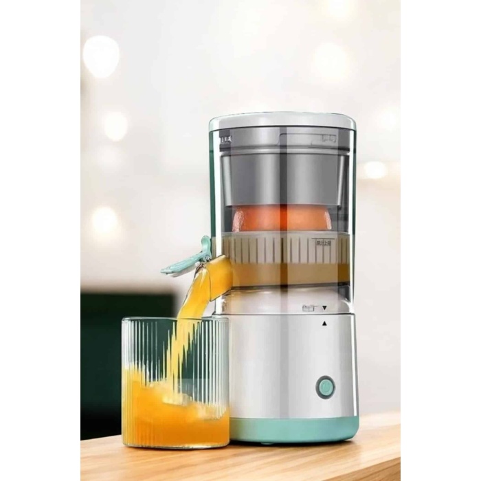 Katı Meyve Sıkacağı Taşınabilir USB Şarjlı Pratik Paslanmaz Çelik Bıçaklı