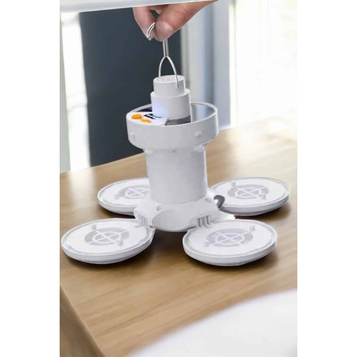 Katlanabilir Taşınabilir Kamp Lambası Işıldak Beyaz Işık Güneş Enerjili Solar Aydınlatma