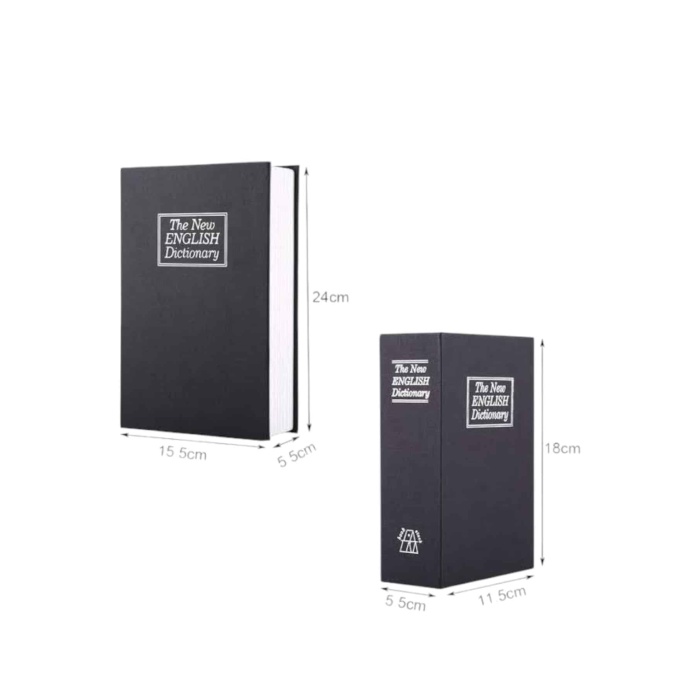 Büyük Boy Anahtarlı Kitap Görünümlü Gizli Kasa Çelik Kasa Altın Kasası