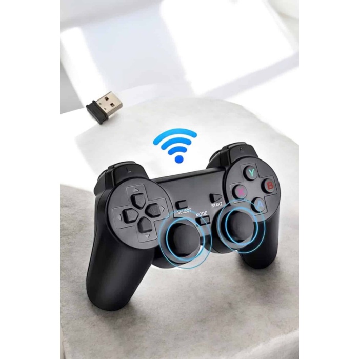 Game Stick 2000 Oyunlu 2.4G Kablosuz Çift Kol Yüksek Hassasiyetli Wireless
