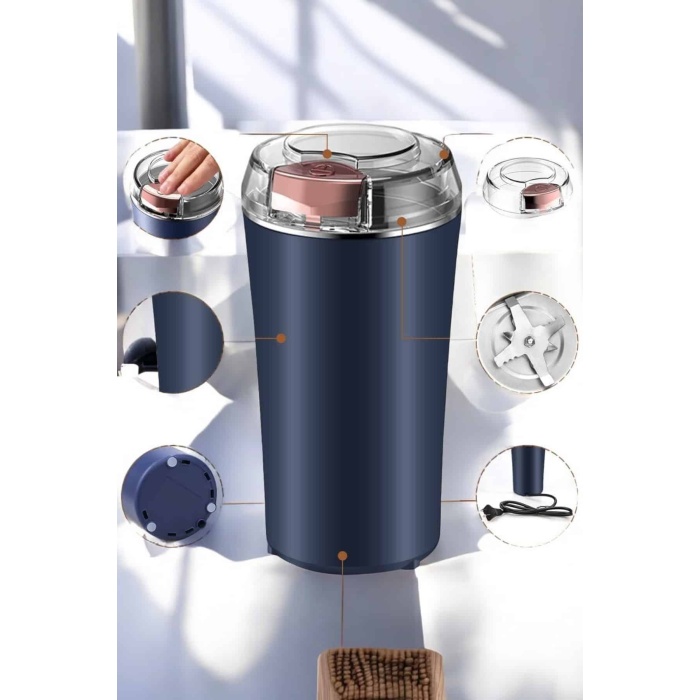 Kahve Ve Baharat Öğütücü Dayanıklı Paslanmaz Çelik Kolay Kullanım