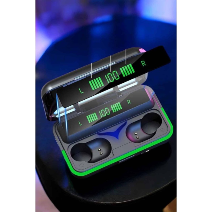 Powerbank Özellikli Kablosuz Bluetooth Kulaklık RGB Işıklı