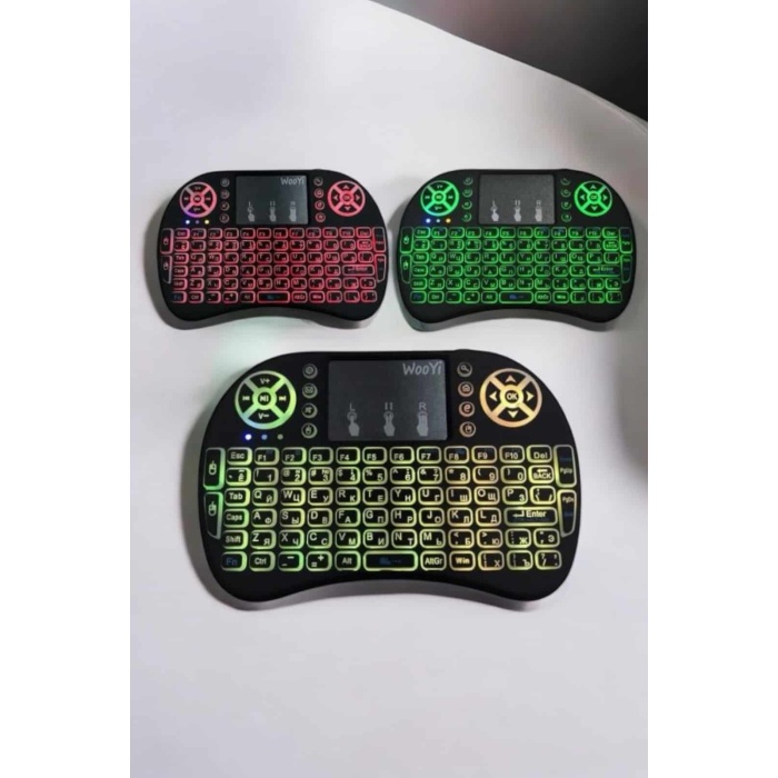 USB Bağlantılı Mini Q Klavye Işıklı Tüm Cihazlara Uyumlu