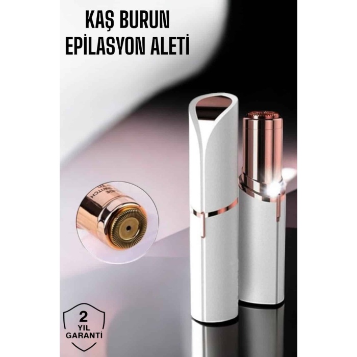 Taşınabilir ve Şık Yüz Kaş Epilatörü Hassas Ciltlere Özel