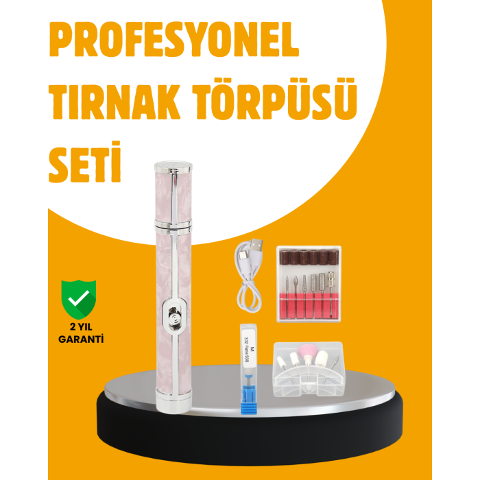 Ergonomik Saplı 20.000 RPM Hız Kontrollü Manikür Pedikür Makinesi