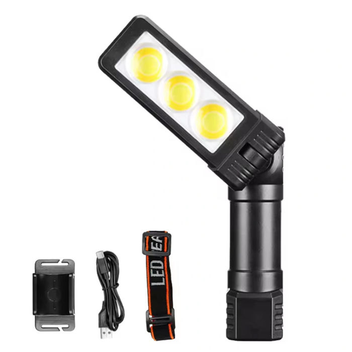 Şarjlı Mıknatıslı Çalışma Lambası Kafa Işığı Wt-706