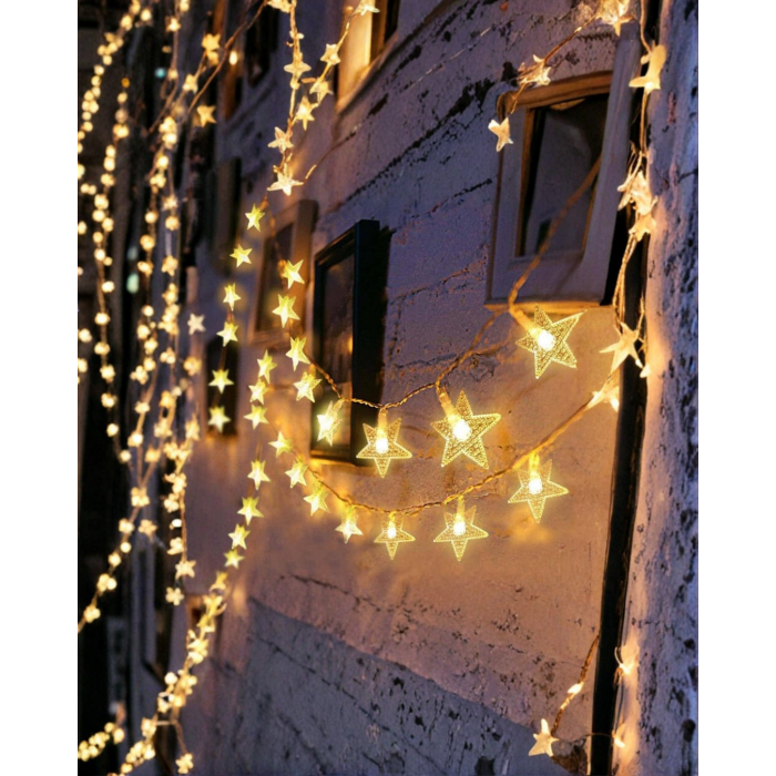 Yıldız Led Işık 5 Metre Dekoratif Aydınlatma Günışığı