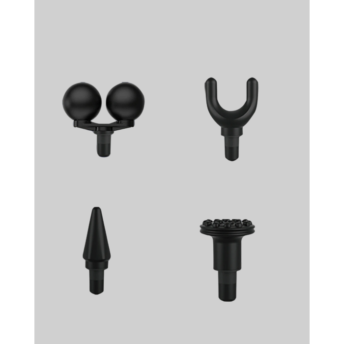 Portatif Şarjlı Masaj Tabancası 4 Başlık Derin Doku Masaj Aleti