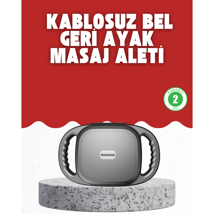 Fonksiyonlu Şarjlı Masaj Aleti 6 Başlık 2000 mAh Ergonomik Gövde