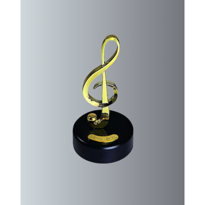 Dönen Sol Anahtarı Figürlü Müzik Kutusu Şık Hediyelik Dekor