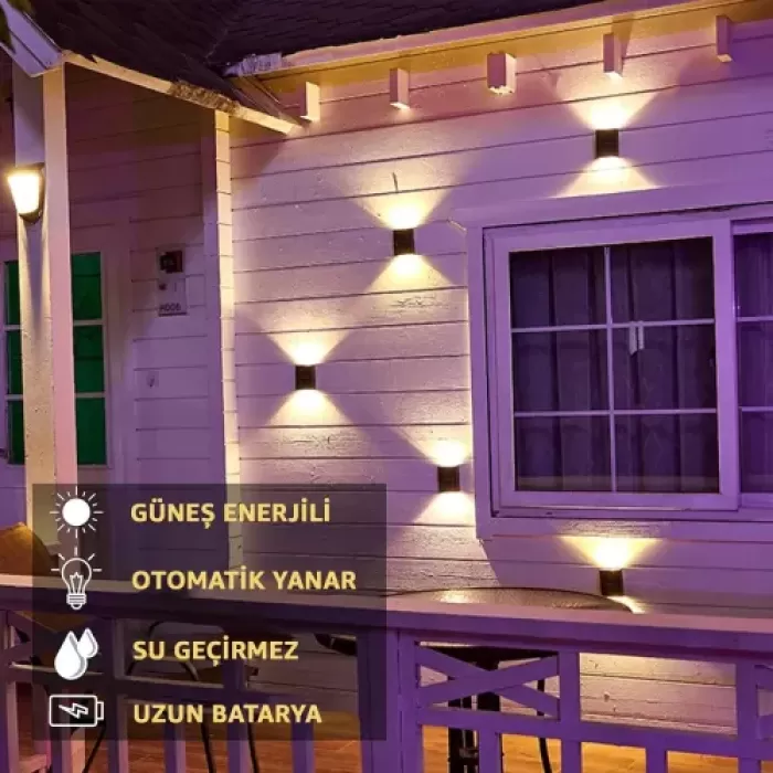 Solar 4 Ledli 11cm Duvar Aydınlatması