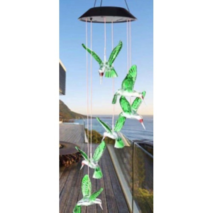 Solar Led Işıklı Kuşlu Bahçe Dekoru