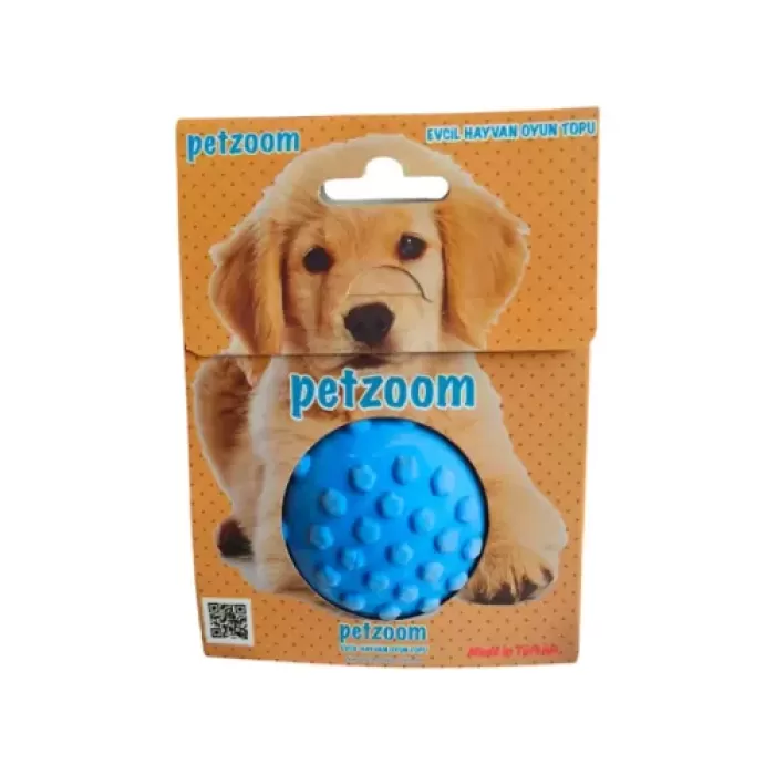 PetZoom Mavi Dikenli Köpek Oyun Topu