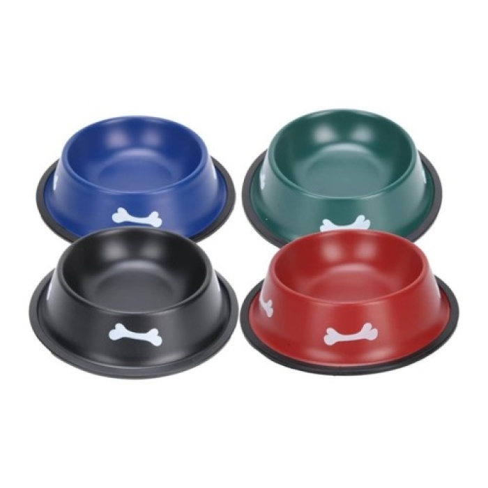 Renkli Kemik Desenli Metal Mama Kabı