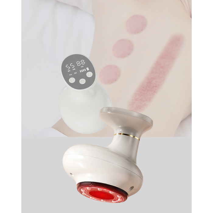 USB Şarjlı 3 Fonksiyonlu Masaj Aleti Kupa Terapisi ve Gua Sha