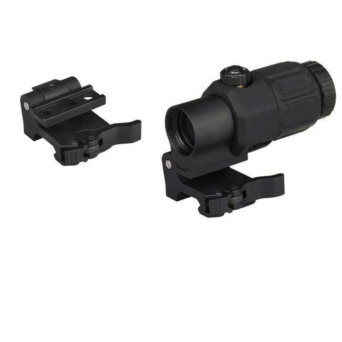 Magnifier 5x Yakınlaştırmalı Dürbün  22mm Ray Uyumlu, Katlanır Yaylı Ayaklı