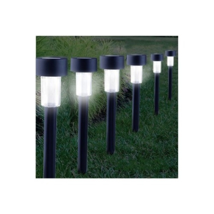 Güneş Enerjili Bahçe Lambası Plastik Saplama 10lu Set