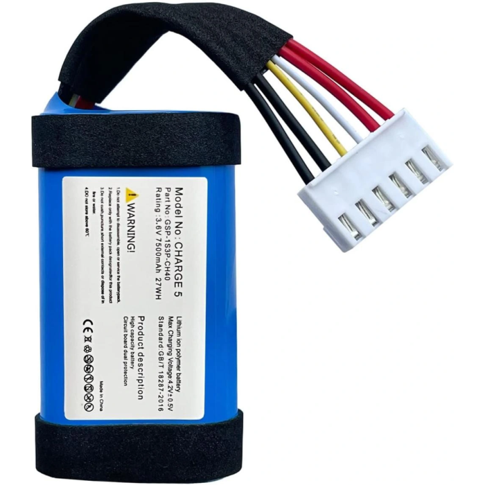 Sertec Jbl Charge 5 Uyumlu 3.7v 7800 Mah Soketli Batarya