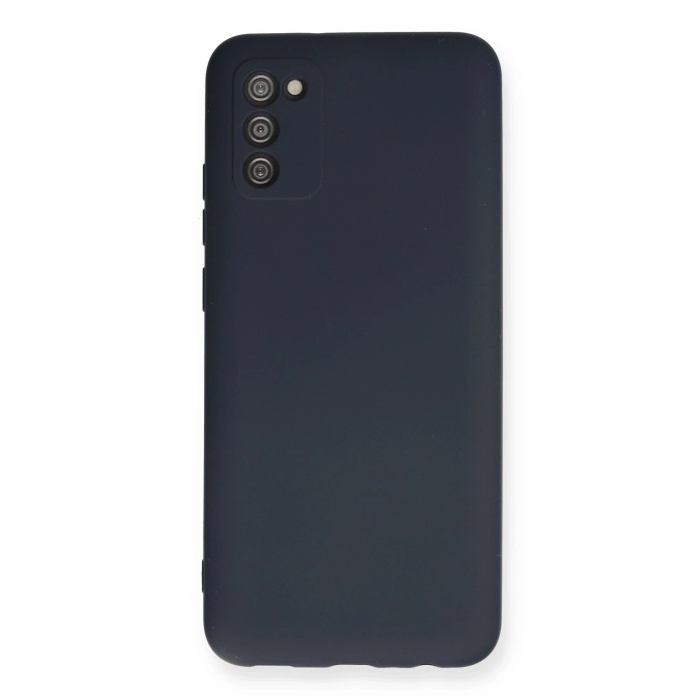NTM Samsung Galaxy A02S Kılıf Nano içi Kadife Silikon - Lacivert