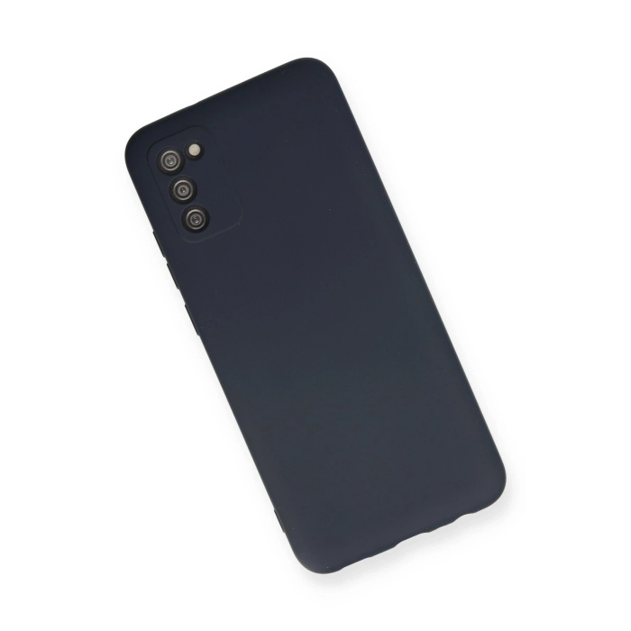 NTM Samsung Galaxy A02S Kılıf Nano içi Kadife Silikon - Lacivert