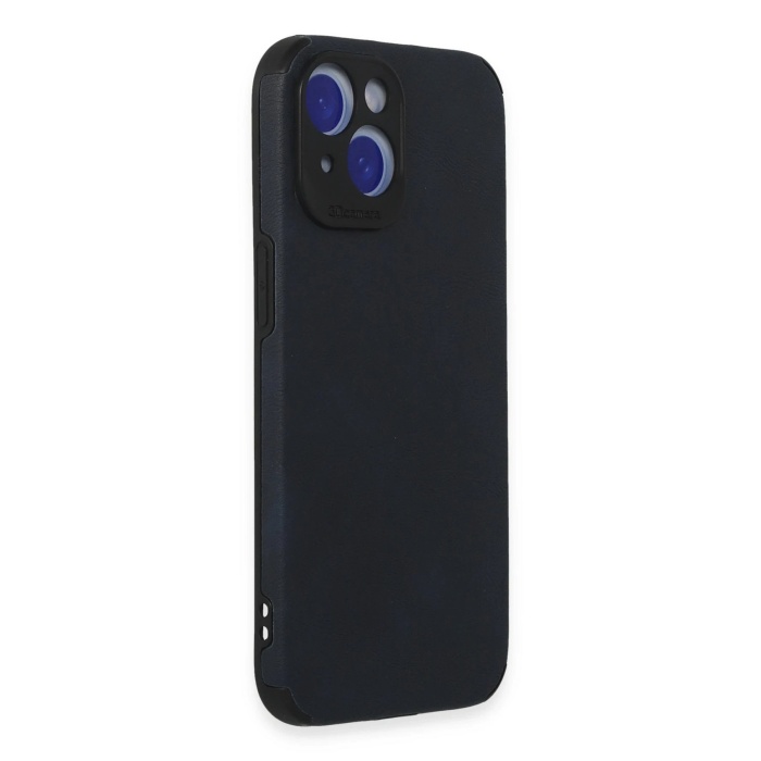 NTM iPhone 15 Kılıf Loop Deri Silikon - Lacivert