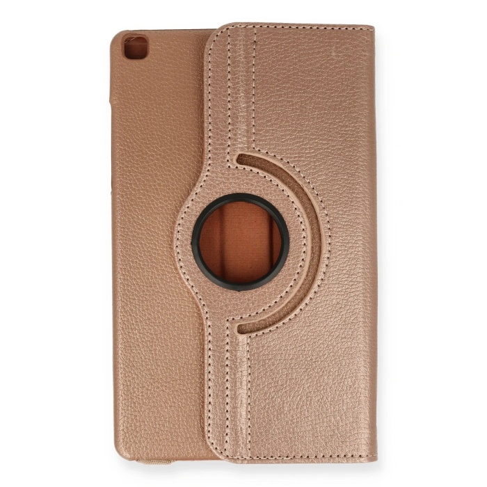 NTM Samsung Galaxy Tab A9 Plus Kılıf 360 Tablet Deri Kılıf - Rose Gold