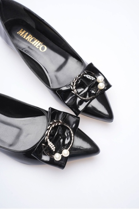 Charlotte Kadın Siyah Babet Ayakkabı