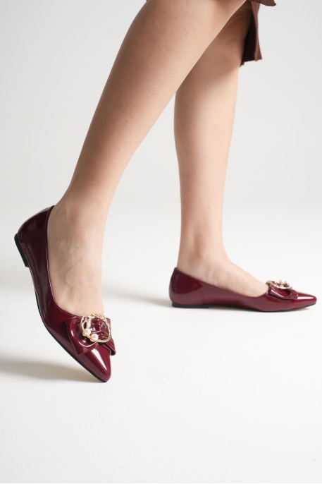 Charlotte Kadın Kırmızı Babet Ayakkabı