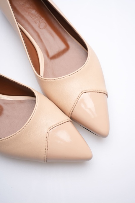 Margaret Kadın Nude Rugan Babet Ayakkabı