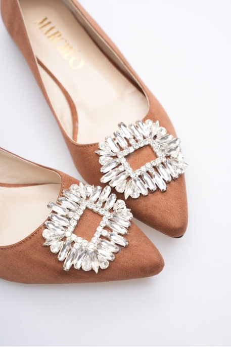 Arden Kadın Taba Süet Babet Ayakkabı