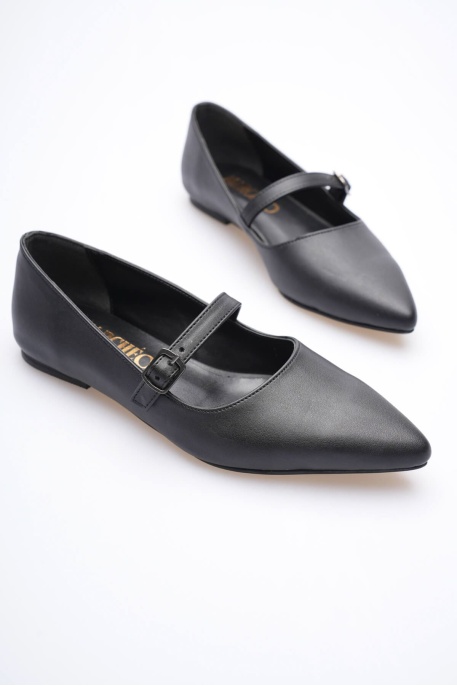 Isolde Kadın Siyah Babet Ayakkabı