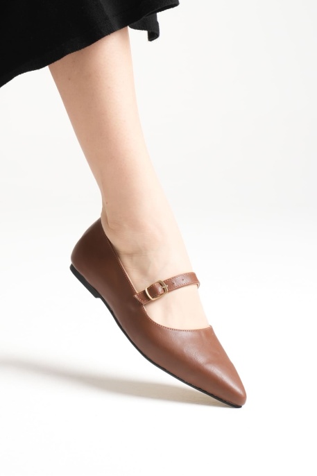 Isolde Kadın Taba Babet Ayakkabı