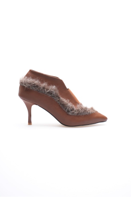 Elsa Kadın Acı Kahve Topuklu Kışlık Bot