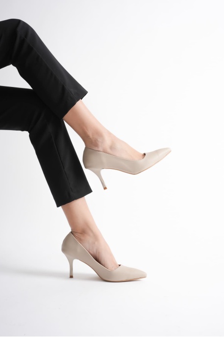 Louise Kadın Bej Topuklu Ayakkabı