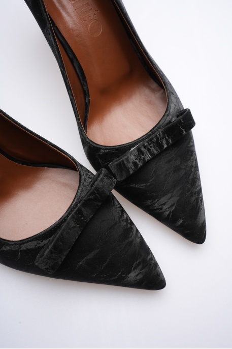 Maya Kadın Siyah Süet Topuklu Ayakkabı