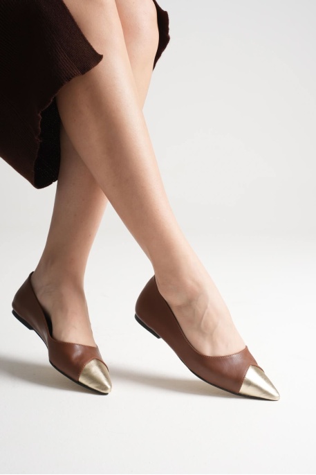 Margaret Kadın Taba Babet Ayakkabı