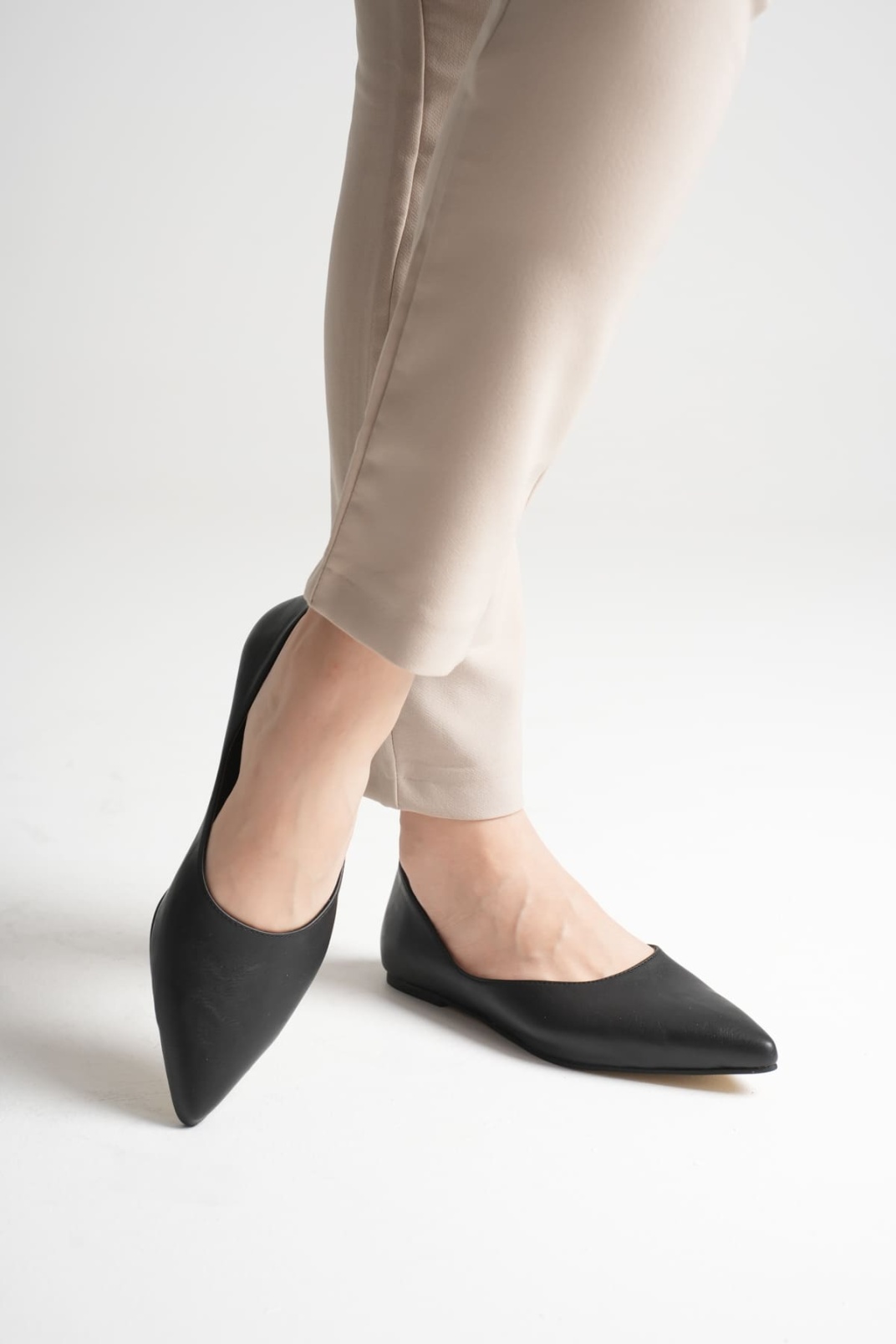 Ariana Kadın Günlük Siyah Babet Ayakkabı