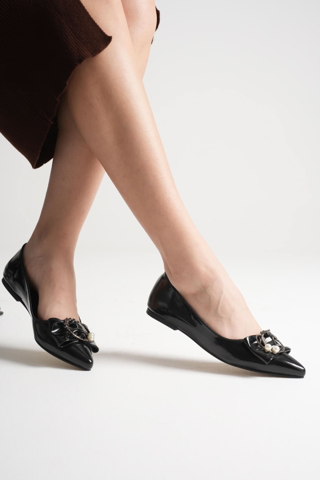 Charlotte Kadın Siyah Babet Ayakkabı