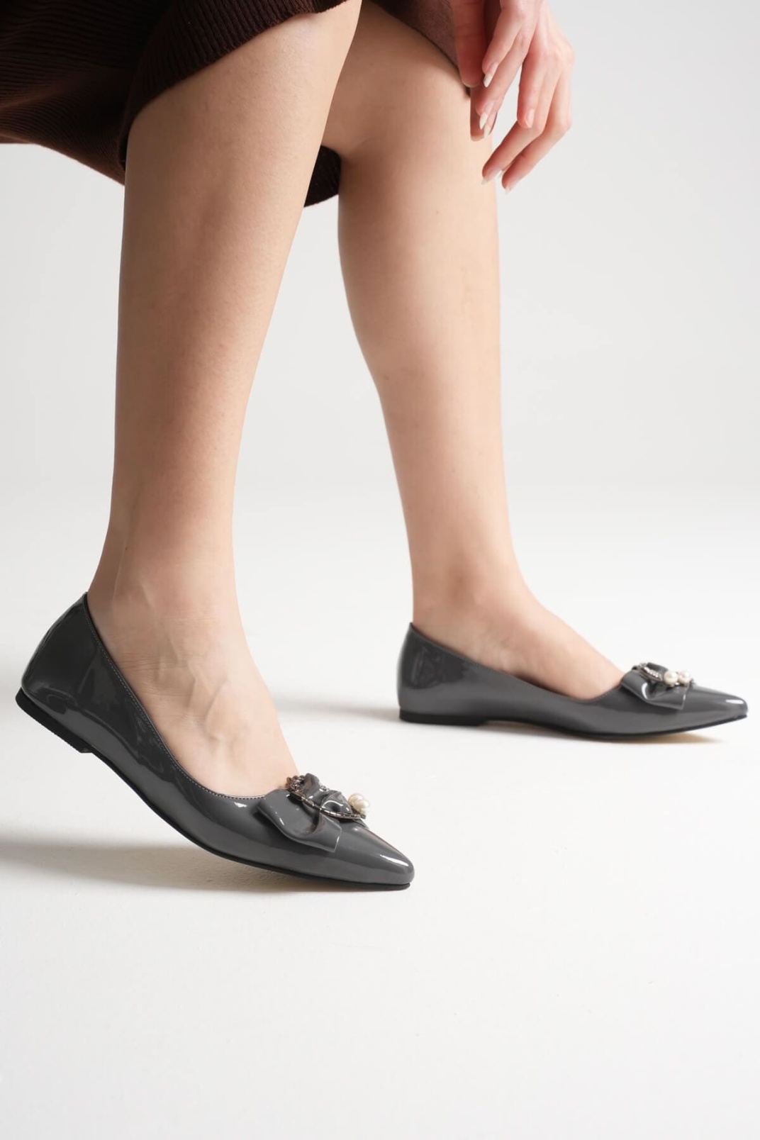 Charlotte Kadın Gri Babet Ayakkabı