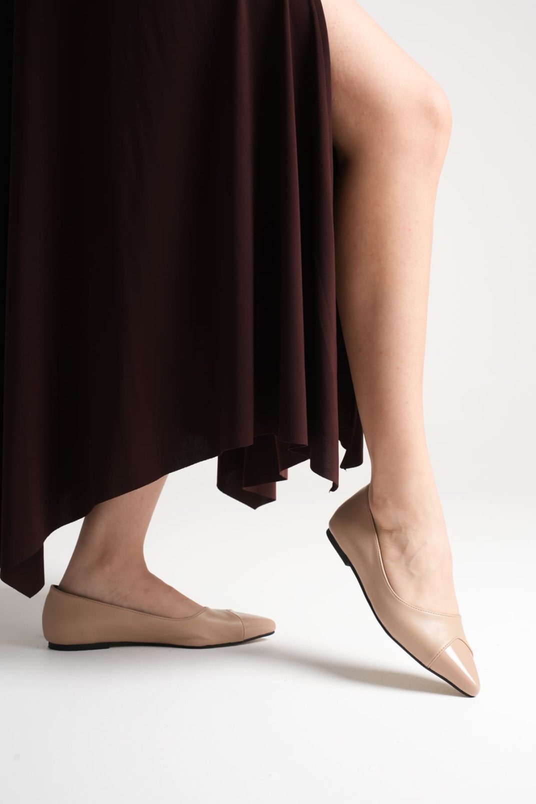 Margaret Kadın Nude Rugan Babet Ayakkabı