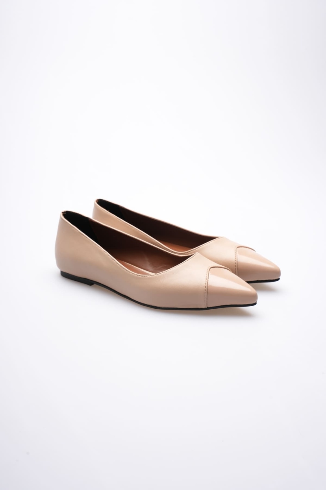 Margaret Kadın Nude Rugan Babet Ayakkabı